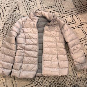 Eddie Bauer Women's Light Gray Puffer Jacket